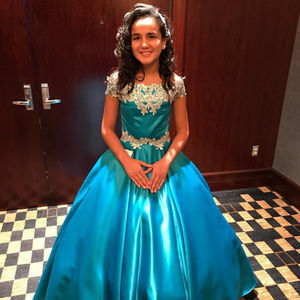 Pre-teen pageant formal dress (custom made)